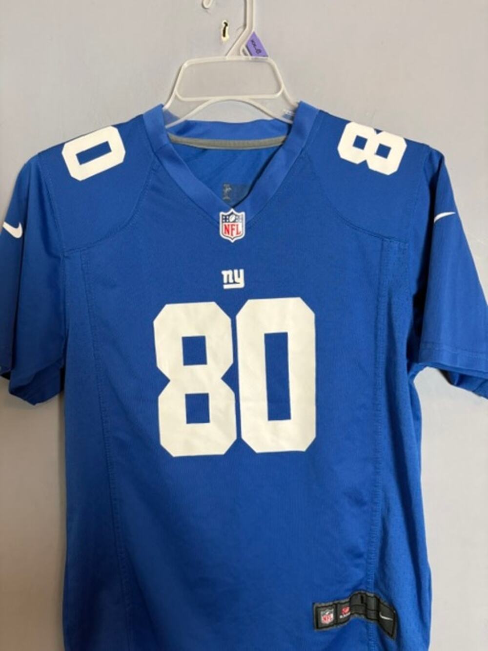 Nike NFL New York Giants Victor Cruz #80 Game Jersey Youth Size L